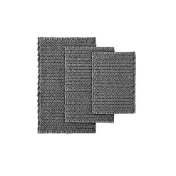 Sale Kirklands Home Chenille Chain Stitched Bath Mat, 30 in. Black