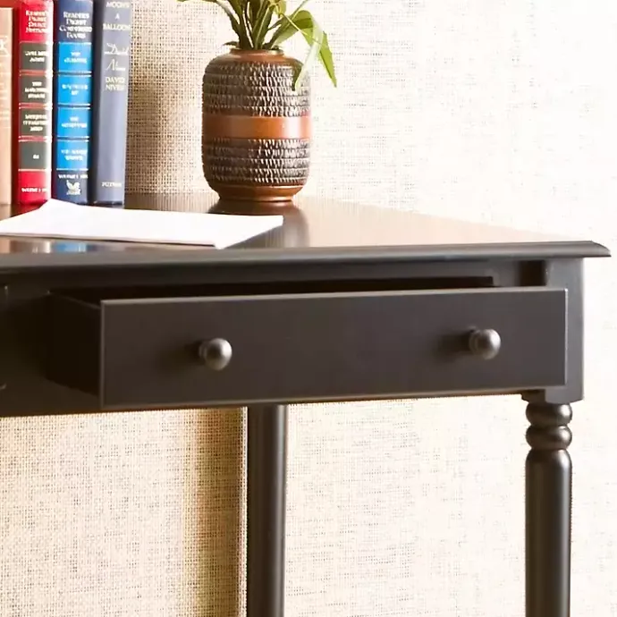 Sale Kirklands Home Classic 2-Drawer Wood Desk Black