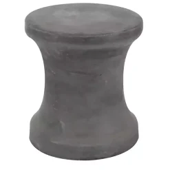 Discount Kirklands Home Clay Hourglass Accent Table Black