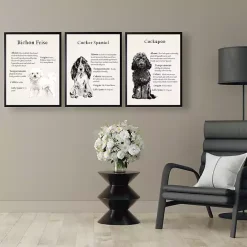 Online Kirklands Home Black Cockapoo Facts Framed Wall Plaque