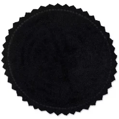 Outlet Kirklands Home Crochet Round Bath Mat Black