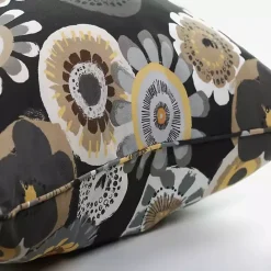 Kirklands Home Black Crosby Outdoor Pillows, Set of 2