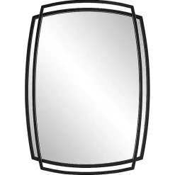 Clearance Kirklands Home Black Curved Overlapping Wall Mirror