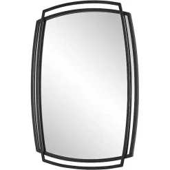 Clearance Kirklands Home Black Curved Overlapping Wall Mirror