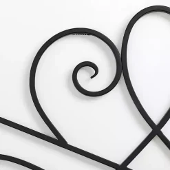 Clearance Kirklands Home Curved Scroll Wall Plaque Black