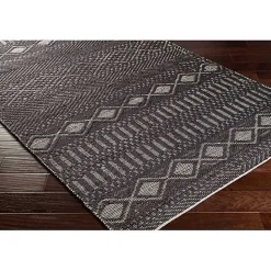 Clearance Kirklands Home Diamond Jute Area Rug, 5x7 Black