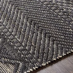 Clearance Kirklands Home Diamond Jute Area Rug, 5x7 Black