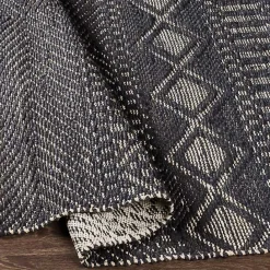 Sale Kirklands Home Diamond Jute Area Rug, 8x10 Black