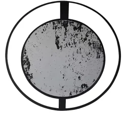 Sale Kirklands Home Black Distressed Floating Wall Mirror