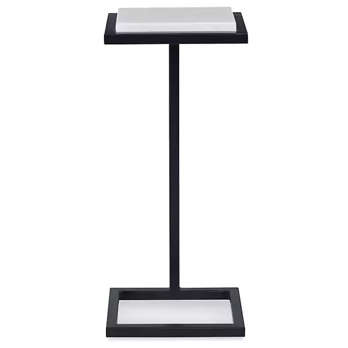 Sale Kirklands Home Elevated Marble Accent Table Black