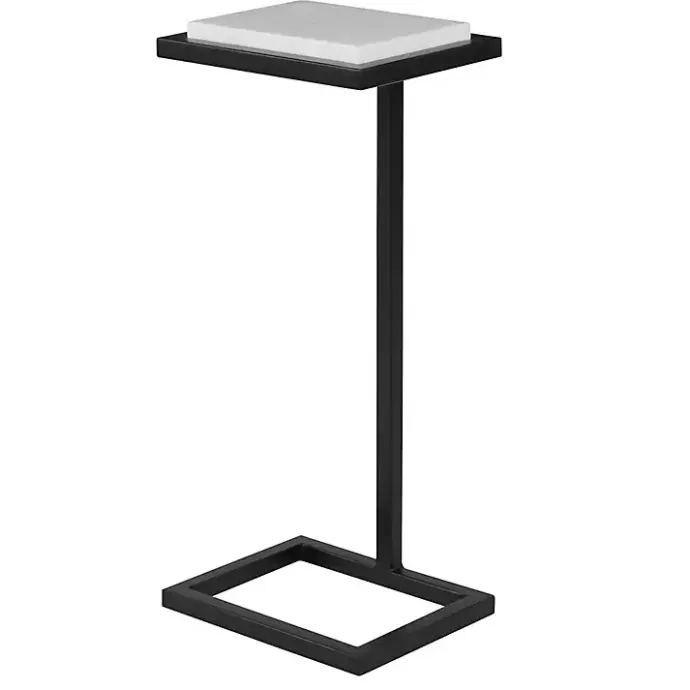 Sale Kirklands Home Elevated Marble Accent Table Black