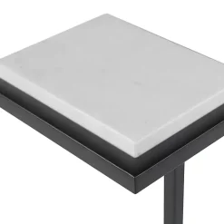 Sale Kirklands Home Elevated Marble Accent Table Black
