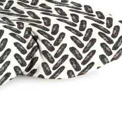Online Kirklands Home French Edge Outdoor Wicker Settee Cushion Black