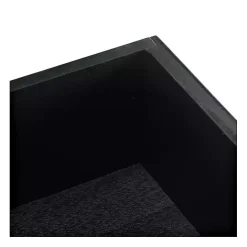 Kirklands Home Geometrical Industrial Pull Accent Table Black