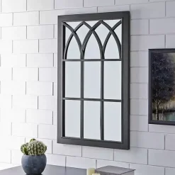 Online Kirklands Home Grandview Arched Frame Mirror Black