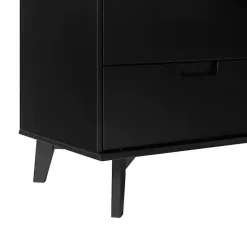 Online Kirklands Home Grooved Handle 6-Drawer Dresser Black
