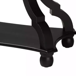 Clearance Kirklands Home Hourglass Wood Accent Table Black