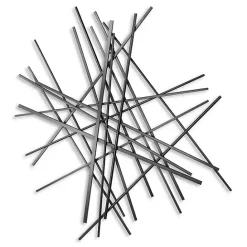 Sale Kirklands Home Icilio Abstract Linear Wall Plaque Black
