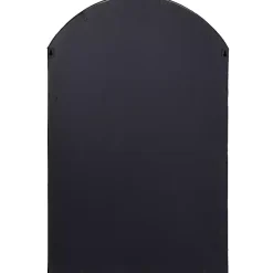 Outlet Kirklands Home Black Iron Arched Windowpane Mirror