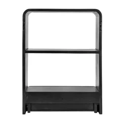 Outlet Kirklands Home Kato Single Drawer Wall Shelf Black