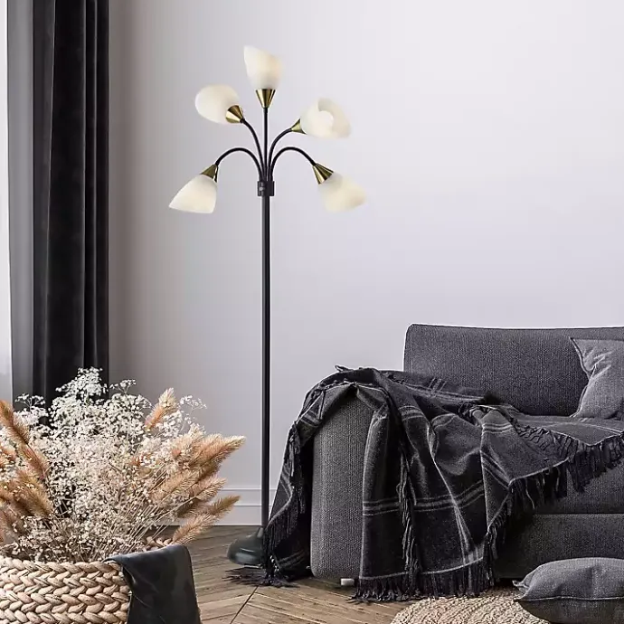 Online Kirklands Home Black 5-Light Adjustable Tree Floor Lamp