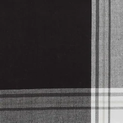 Best Kirklands Home Black Long Stripe Bordered Table Runner, 72 in.