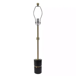 New Kirklands Home Black Marble and Gold Metal Buffet Lamp
