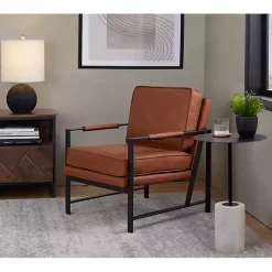New Kirklands Home Metal & Concrete Janis Cocktail Table Black