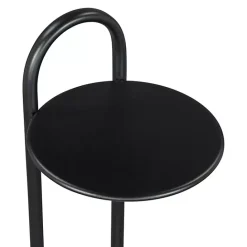 Online Kirklands Home Black Metal & Marble Loop Accent Table White