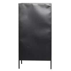 Clearance Kirklands Home Black Metal and Brown Wood Standing Wine Rack