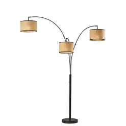 Hot Kirklands Home Metal 3-Arm Arched Floor Lamp Black