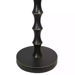 New Kirklands Home Metal Bamboo Accent Table Black