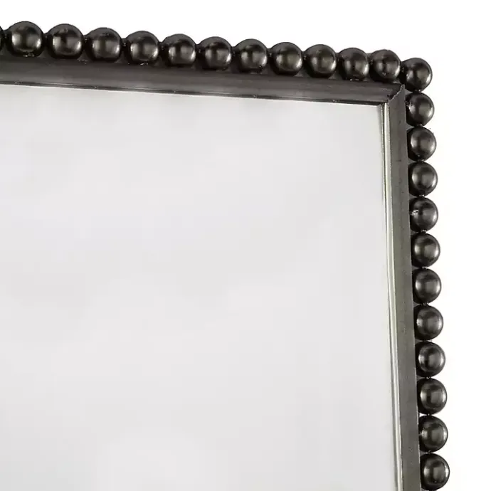Sale Kirklands Home Black Metal Beaded Frame Wall Mirror