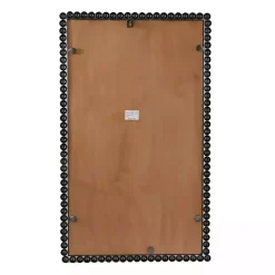 Sale Kirklands Home Black Metal Beaded Frame Wall Mirror