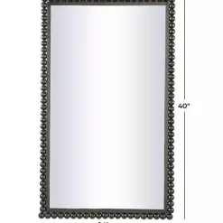 Sale Kirklands Home Black Metal Beaded Frame Wall Mirror