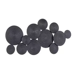 Clearance Kirklands Home Metal Circles Wall Plaque Black