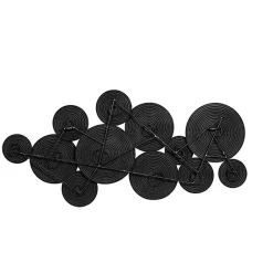 Clearance Kirklands Home Metal Circles Wall Plaque Black
