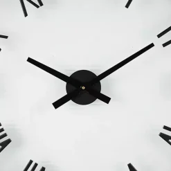 Discount Kirklands Home Black Metal Clear Glass Wall Clock