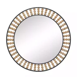 New Kirklands Home Metal Coen Bohemian Wall Mirror Black