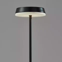 Hot Kirklands Home Metal Disc Frosted Light Cordless Table Lamp Black