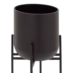 Outlet Kirklands Home Metal Dome Planter with Stand, 36 in. Black