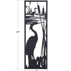 Best Kirklands Home Metal Egrets I Wall Plaque Black