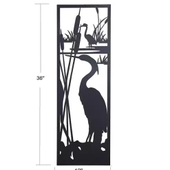 Clearance Kirklands Home Metal Egrets II Wall Plaque Black