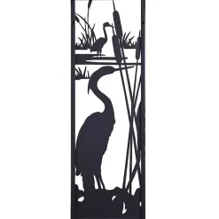 Clearance Kirklands Home Metal Egrets II Wall Plaque Black