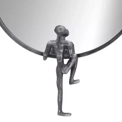 Sale Kirklands Home Metal Figure Wall Mirror Black
