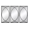 Sale Kirklands Home Black Metal Geometric Wall Mirrors, Set of 3