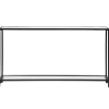 Online Kirklands Home Black Metal Mirrored Top Console Table