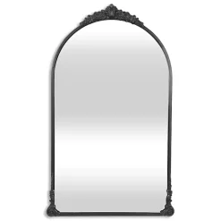 Online Kirklands Home Metal Modern Victorian Wall Mirror Black