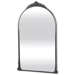 Online Kirklands Home Metal Modern Victorian Wall Mirror Black