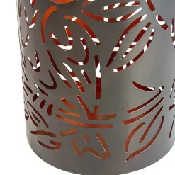 Sale Kirklands Home Metal Owl Dusk-to-Dawn Outdoor Solar Lantern Black